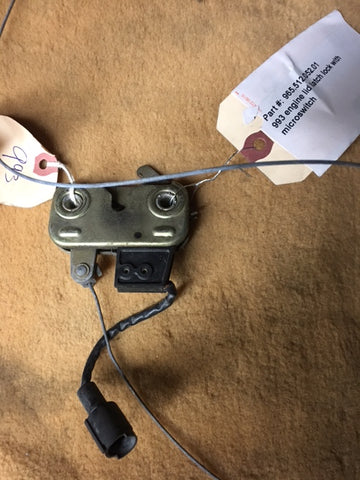 993 engine lid latch lock with microswitch ask about discount shipping! - 965.512.052.01