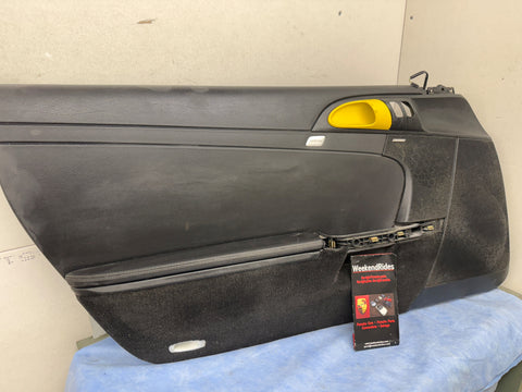 Porsche cayman door panel left driver 2006 black - 987.555.085.00