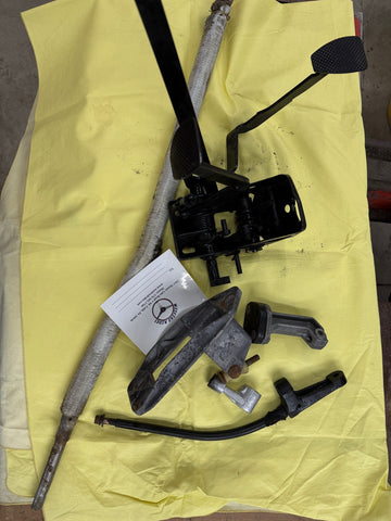 Porsche 911 G50 shifter and G50 pedal set, padded rod, shift coupler & G50 specific bolts needs some refurbishment pedals move fine 1987-1989