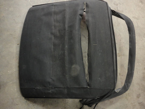 911 Convertible TOP frame needs new canvas, header cover pictured for trim on motors is NOT included, no retractors no drives/ no locking motors. fits 1987- 1989