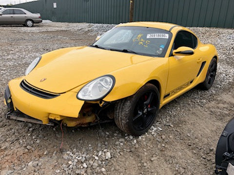 987 Cayman door left yellow mirror not included oversize shipping applies 2006 - 997.531.011.02