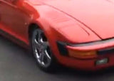 911 930 slant nose fender, all steel, Right passenger onle, Guards Red pair pop up light, non original with 930 flare