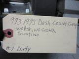 993 Dash lower knee protection strip leatherette Grey 1995 - 964.552.073.06