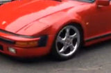 911 930 slant nose fender, all steel, Right passenger onle, Guards Red pair pop up light, non original with 930 flare