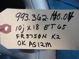 993 Wheel 10 J x18 H  ET65 Turbo Look 1 M413 FR5750N  K2 OK AS12M silver - 993.362.140.04