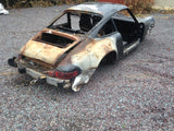 964 Body cut Shell 1991 C4 black rear fire unrepairable junk certificate