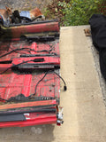 911 Front Clip Targa Red cut across floor, needs rust repoair under battery a arm mount damage on driver's rocker - cut across jack lifting tube 1988
