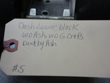 964 993 Dash lower knee protection strip  leatherette black small impression by ashtray fits 1989-98 - 964.552.073.06
