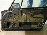 911 Door Targa Cab right passenger black metallic round access hole era with glass and mirror 1984 - 911.531.006.21