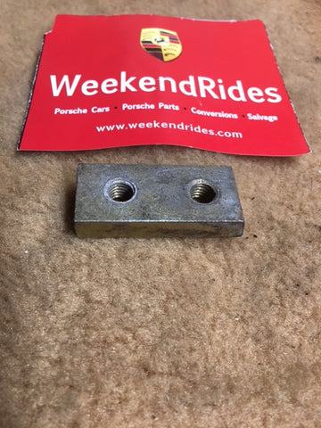 911 Seat Hold Down plate threaded 2 holes Shorter one - 928.521.101.04