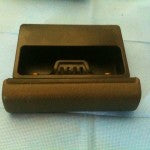 911 Ashtray handle only leatherette, fold down style ashtray,  1984-86 - 901.552.050.25