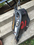964 Door Jamb body cut Left Drivers Cabriolet partial top hinge bracket Grey 1991 -