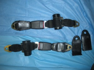 911 Rear Seat Belt Update Pair Automatic Black - 477.857.787 C