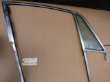 911 Door Window FRAME CHROME right Coupe 1977 with fixed vent GLASS - 901.542.022.27