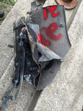 964 Door Jamb body cut Left Drivers Cabriolet partial top hinge bracket Grey 1991 -
