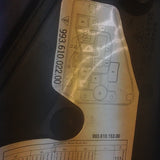 993 Rear Relay cover with Paper decals Yellow decal outside white decal Inside - 993.610.022.00