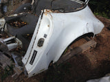 911 Rear Clip Cabriolet cut through tunnel short - no door jam - right corner decent - white 1987 -