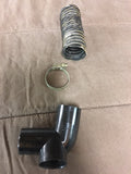 911 Footwell Blower distribution hose hard plastic LEFT DRIVER under dash flex hose for reference only - 911.571.255.00