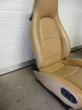 993 SEAT left power 2/2 way tan heavy wear needs repair - 993.199.880.80