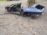 993 Body Shell cabrio 1995 blue with perfect wiring harness and salvage title -