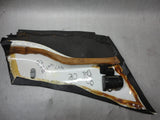 911 SC Rear Side Panel interior 1982 coupe right black with seatbelt - 911.555.072.05