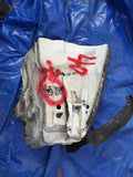 911 Front Apron partial right bumper shock mount body cut repair panel passenger white 1987 -