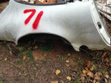 911 Rear Clip Cabriolet cut through tunnel short - no door jam - right corner decent - white 1987 -