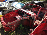 911 Body shell Cabrio Guards Red 1987 with wiring harness -