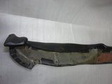 911 Dashboard Top Pad 1986 leather black no vent, CORE, warped and scruffed - 911.552.025.42